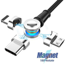 Load image into Gallery viewer, 180 Degree Free Rotation Magnetic Cable