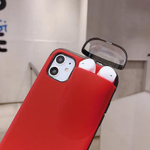 Load image into Gallery viewer, 2 in 1 AirPods iPhone Case