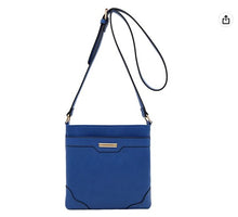 Load image into Gallery viewer, Medium Size Solid Modern Classic Crossbody Bag with Gold Plate
