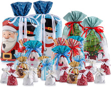 Load image into Gallery viewer, Biodegradable Drawstring Christmas Gift Bags
