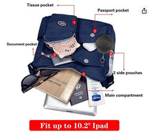 Load image into Gallery viewer, Nylon Crossbody Bag for Women with Anti theft RFID Pocket, Waterproof Shoulder Bag Travel Purses and Handbag
