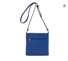 Load image into Gallery viewer, Medium Size Solid Modern Classic Crossbody Bag with Gold Plate
