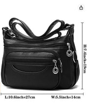 Load image into Gallery viewer, Women Crossbody Bag Leather Handbag Pocketbook Lightweight Shoulder Purse
