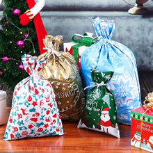 Load image into Gallery viewer, Biodegradable Drawstring Christmas Gift Bags
